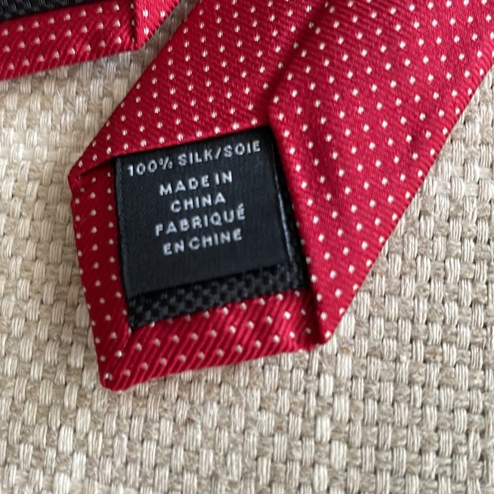 Nordstrom Boys red silk necktie